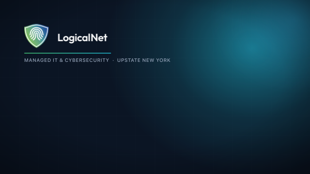 Signature glow Cyan bloom LogicalNet video-call background