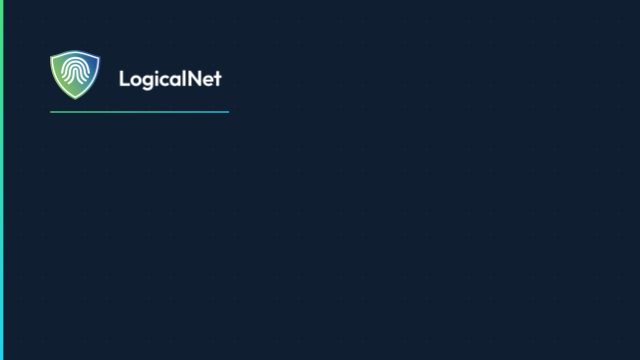 Structured Deep Navy LogicalNet video-call background