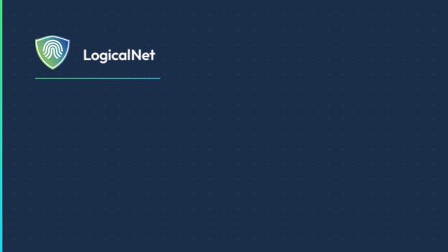 Structured Slate Navy LogicalNet video-call background