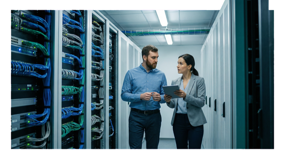 Network and server infrastructure under management
