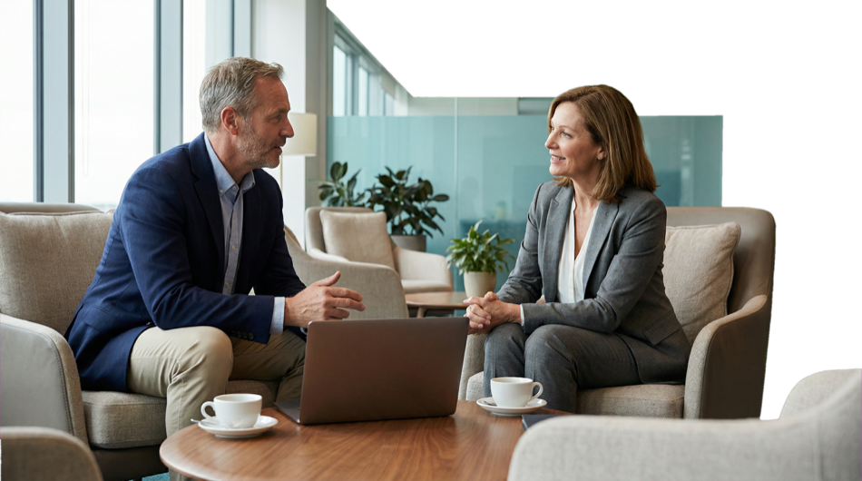 A trusted-advisor conversation with a client